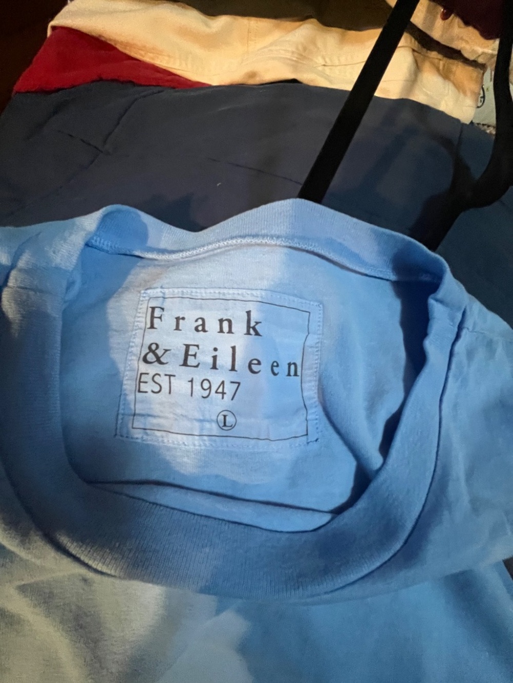 Frank & Eileen Blue Tunic Dress, L - Picture 2 of 3